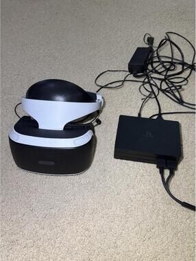 Sony PlayStation VR PSVR V2 Headset & Processor CUH-ZVR2 Bundle - Tested
